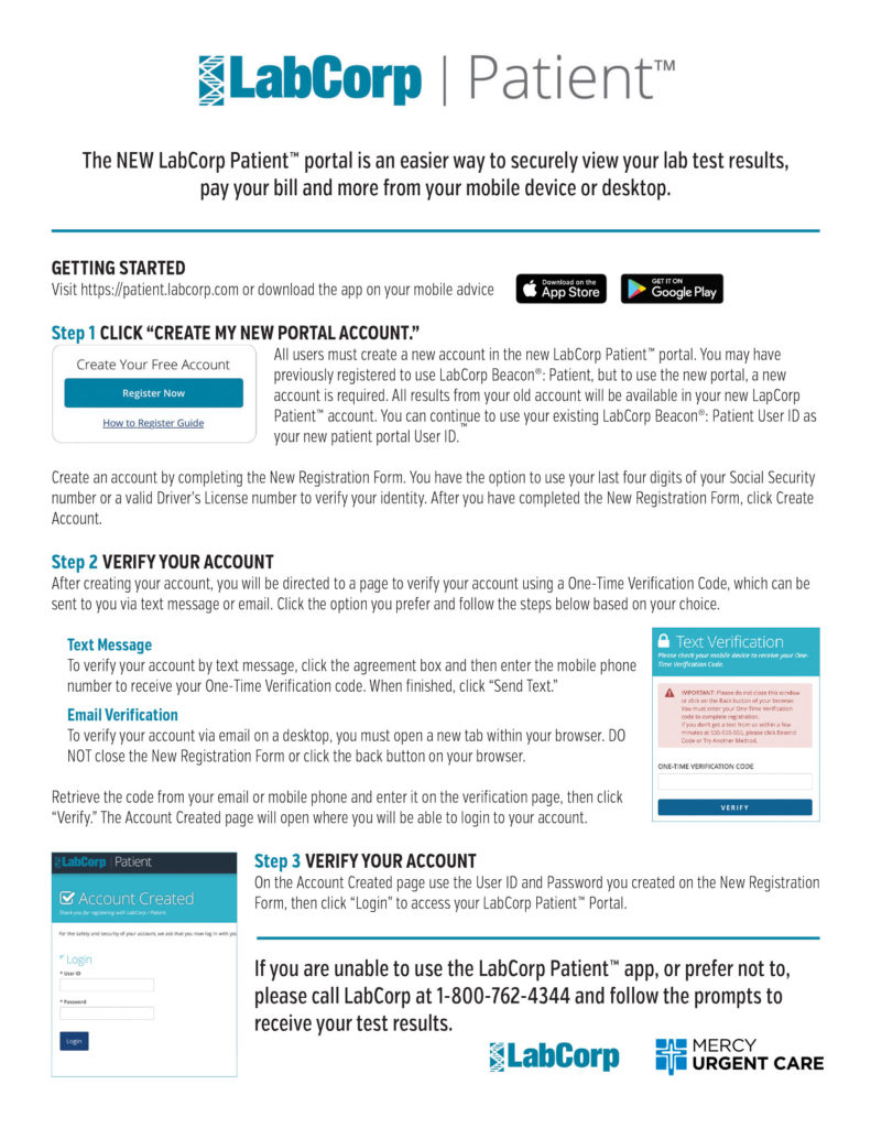 Get Your Covid 19 Test Results Mercy Urgent Care